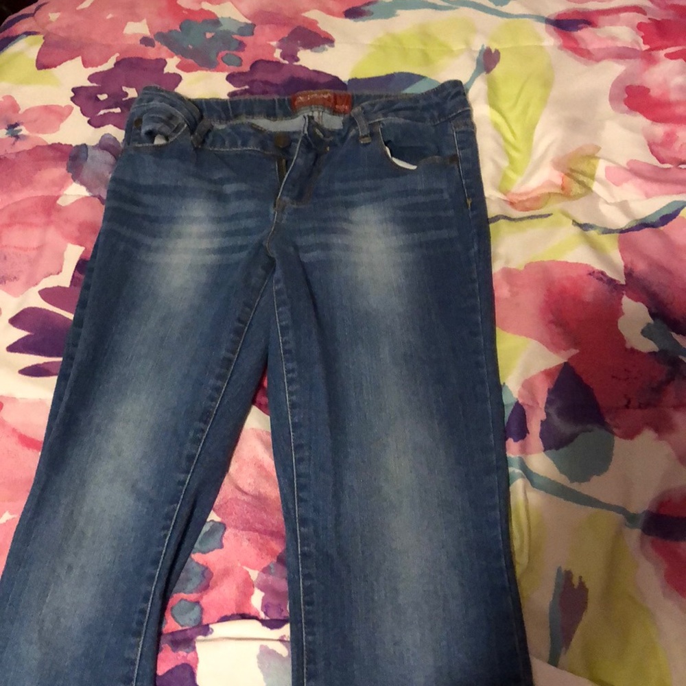 Blue jeans.